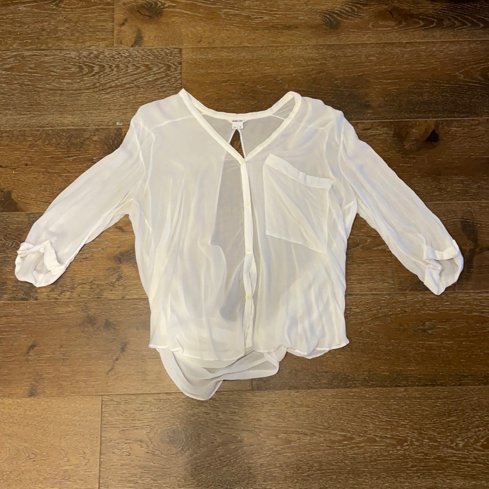 Helmut Lang size small white top